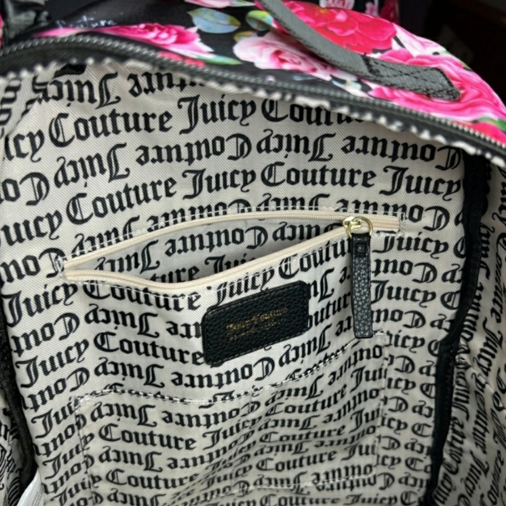 NWT JUICY COUTURE Overnighter Duffle & Backpack Convertible Bundle Travel Bag - Picture 14 of 17